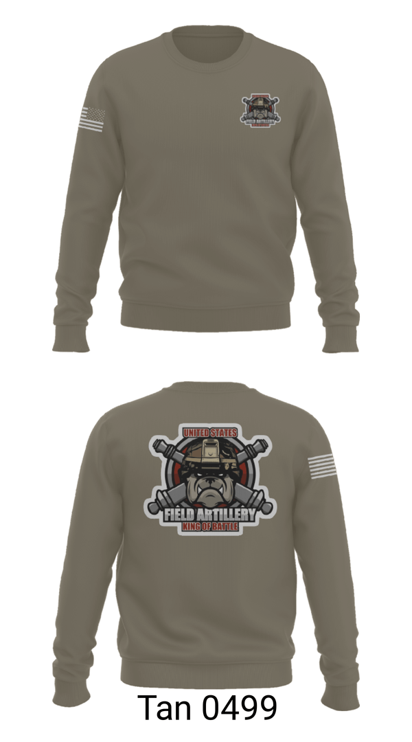 Crew Neck Sweatshirt, Bravo Battery, Army, Teamtime, Team time, sublimation, custom sports apparel, team uniforms, spirit wear, spiritwear, sports uniforms, custom shirts, team store, custom team store, fundraiser sports, apparel fundraiser