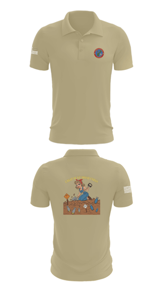 Short Sleeve Performance Polo, MCB Camp Blaz Ordnance, Marines, Teamtime, Team time, sublimation, custom sports apparel, team uniforms, spirit wear, spiritwear, sports uniforms, custom shirts, team store, custom team store, fundraiser sports, apparel fundraiser