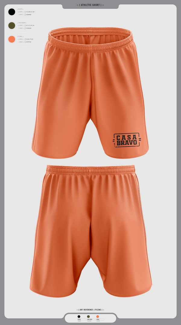 Athletic Shorts With Pockets, Casa Bravo, , Teamtime, Team time, sublimation, custom sports apparel, team uniforms, spirit wear, spiritwear, sports uniforms, custom shirts, team store, custom team store, fundraiser sports, apparel fundraiser