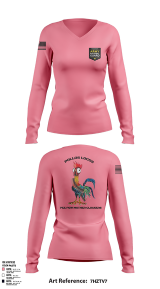 Womens Long Sleeve Vneck Shirt, , Army, Teamtime, Team time, sublimation, custom sports apparel, team uniforms, spirit wear, spiritwear, sports uniforms, custom shirts, team store, custom team store, fundraiser sports, apparel fundraiser