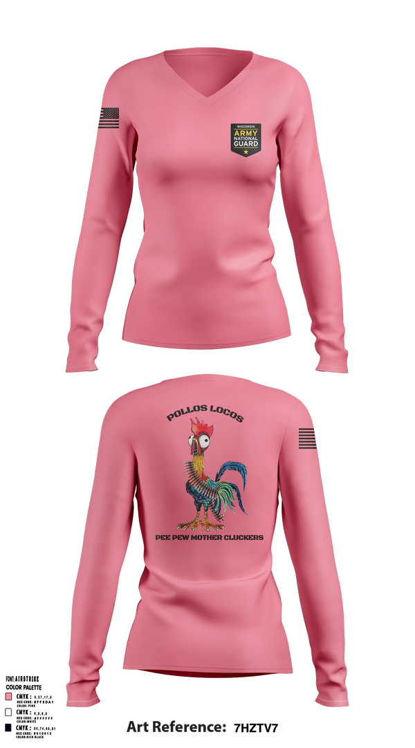 Womens Long Sleeve Vneck Shirt, , Army, Teamtime, Team time, sublimation, custom sports apparel, team uniforms, spirit wear, spiritwear, sports uniforms, custom shirts, team store, custom team store, fundraiser sports, apparel fundraiser