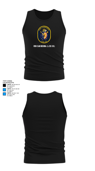 Tank Top, USS CANBERRA (LCS 30), Navy, Teamtime, Team time, sublimation, custom sports apparel, team uniforms, spirit wear, spiritwear, sports uniforms, custom shirts, team store, custom team store, fundraiser sports, apparel fundraiser