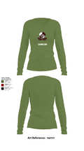 418 MLC 48598349 Women's Long Sleeve V-neck Shirt - 42