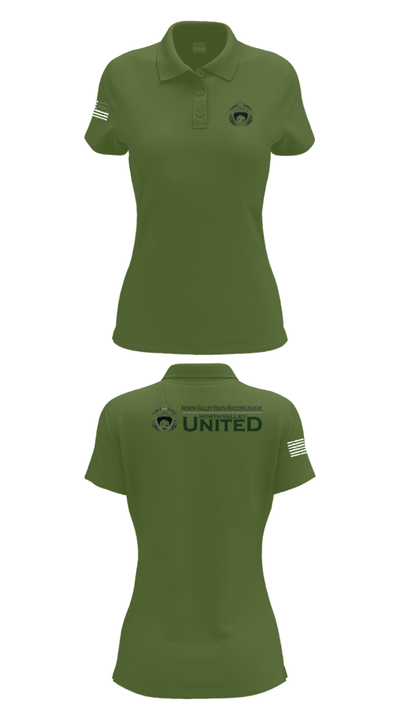 North Valley Youth Soccer League 32192697 Women's Short Sleeve Performance Polo  - 22