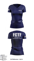 FCTF TRT 85087325 Women's Short Sleeve V-neck Shirt - 108