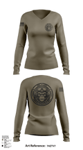 SMTC 35310311 Women's Long Sleeve V-neck Shirt - 172