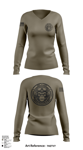 Women's Long Sleeve Vneck Shirt, SMTCSMTC SOC, Coast Guard, Teamtime, Team time, sublimation, custom sports apparel, team uniforms, spirit wear, spiritwear, sports uniforms, custom shirts, team store, custom team store, fundraiser sports, apparel fundraiser
