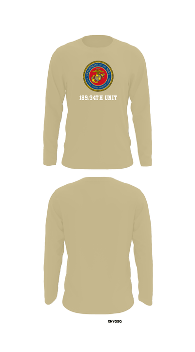 189/34th unit 69510523 Long Sleeve Performance Shirt - 92