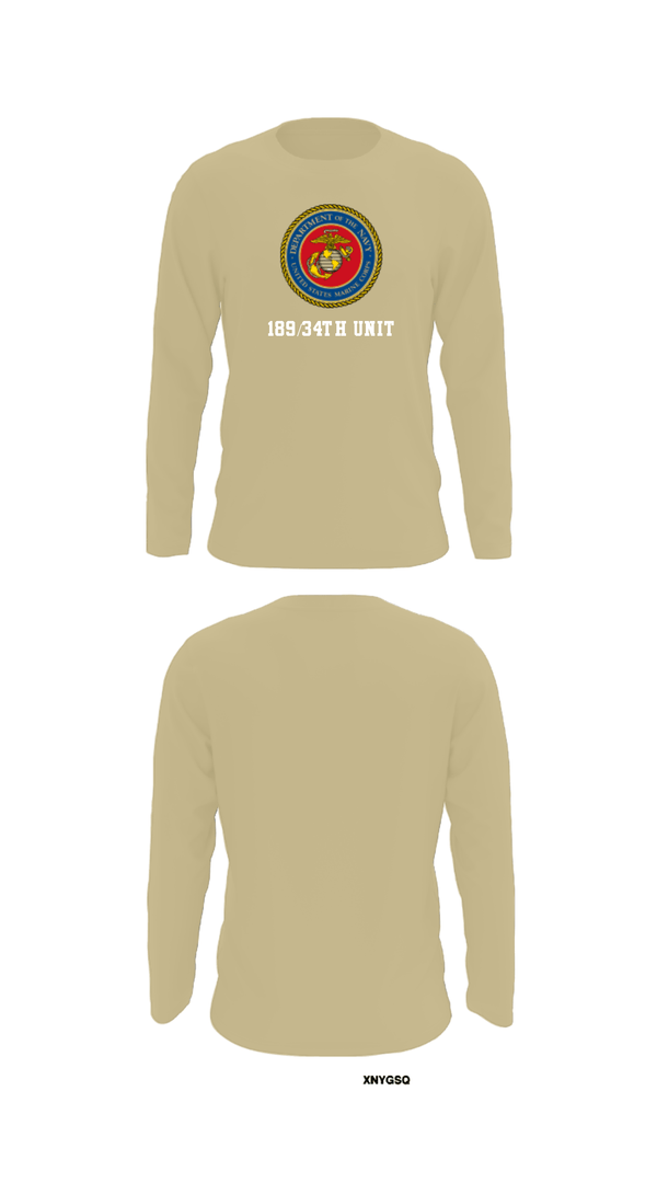 Long Sleeve Performance Shirt, 189/34th unit, Marines, Teamtime, Team time, sublimation, custom sports apparel, team uniforms, spirit wear, spiritwear, sports uniforms, custom shirts, team store, custom team store, fundraiser sports, apparel fundraiser