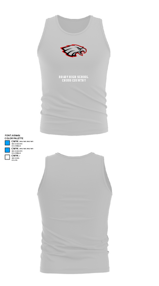 Tank Top, Brady High School Cross Country, Cross Country, Teamtime, Team time, sublimation, custom sports apparel, team uniforms, spirit wear, spiritwear, sports uniforms, custom shirts, team store, custom team store, fundraiser sports, apparel fundraiser