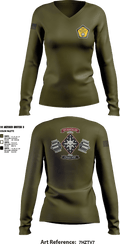 Chaos Co, H2F 60827617 Women's Long Sleeve V-neck Shirt - 2