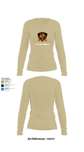 12th MLR COMMSTRAT 81672538 Women's Long Sleeve V-neck Shirt - 82