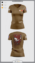 USANEC-WALKER 77645089 Women's Short Sleeve V-neck Shirt - 2