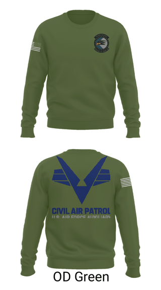 Crew Neck Sweatshirt, Sunlake High School Cadet Squadron, Air Force, Teamtime, Team time, sublimation, custom sports apparel, team uniforms, spirit wear, spiritwear, sports uniforms, custom shirts, team store, custom team store, fundraiser sports, apparel fundraiser