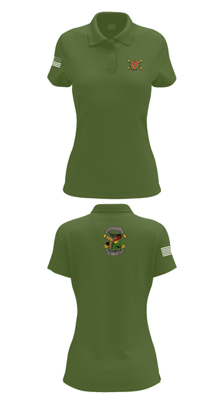 Womens Short Sleeve Performance Polo, 1-7FA Cobra Btry, , Teamtime, Team time, sublimation, custom sports apparel, team uniforms, spirit wear, spiritwear, sports uniforms, custom shirts, team store, custom team store, fundraiser sports, apparel fundraiser