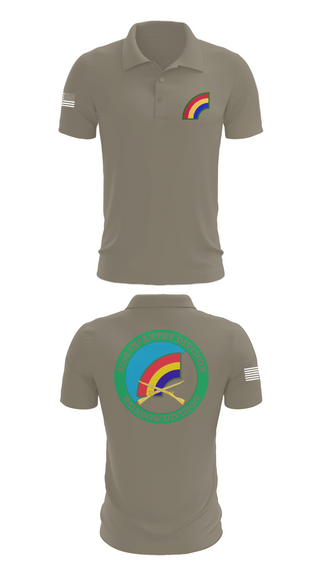 Short Sleeve Performance Polo, 42nd ID, Army, Teamtime, Team time, sublimation, custom sports apparel, team uniforms, spirit wear, spiritwear, sports uniforms, custom shirts, team store, custom team store, fundraiser sports, apparel fundraiser
