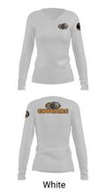 Half Moon Bay High School Tennis 37910958 Women's Long Sleeve V-neck Shirt - 9