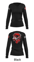 RockieRed 87306226 Women's Long Sleeve V-neck Shirt - 19