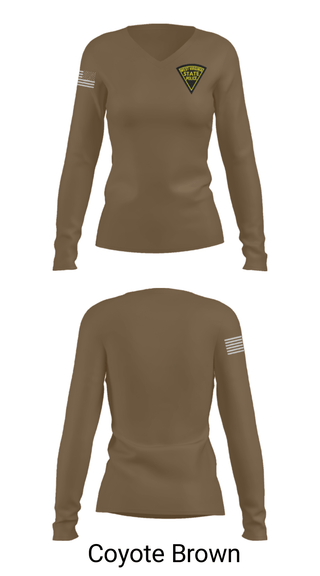 Womens Long Sleeve Vneck Shirt, West Virginia State Police, Police, Teamtime, Team time, sublimation, custom sports apparel, team uniforms, spirit wear, spiritwear, sports uniforms, custom shirts, team store, custom team store, fundraiser sports, apparel fundraiser