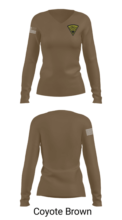 West Virginia State Police 52894228 Women's Long Sleeve V-neck Shirt - 15