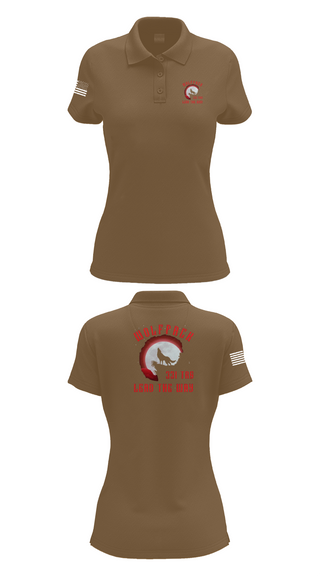 Womens Short Sleeve Performance Polo, 331 TRS / FLT 154 WOLFPACK, , Teamtime, Team time, sublimation, custom sports apparel, team uniforms, spirit wear, spiritwear, sports uniforms, custom shirts, team store, custom team store, fundraiser sports, apparel fundraiser