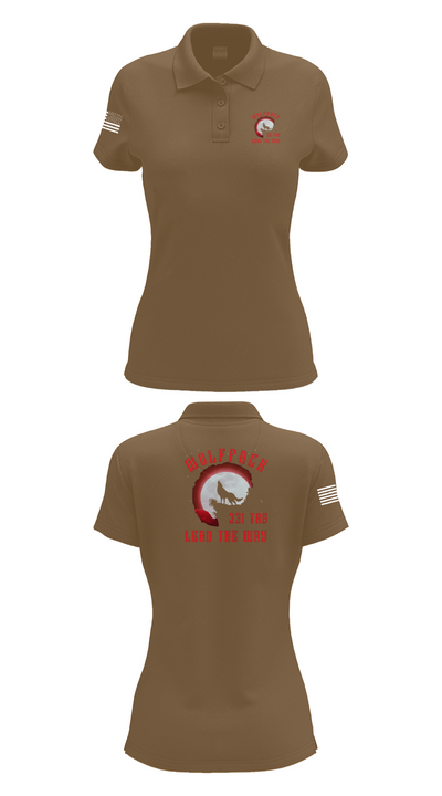331 TRS / FLT 154 WOLFPACK 75262694 Women's Short Sleeve Performance Polo  - 15