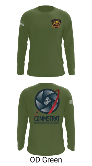 Long Sleeve Performance Shirt, 12th MLR COMMSTRAT, Marines, Teamtime, Team time, sublimation, custom sports apparel, team uniforms, spirit wear, spiritwear, sports uniforms, custom shirts, team store, custom team store, fundraiser sports, apparel fundraiser