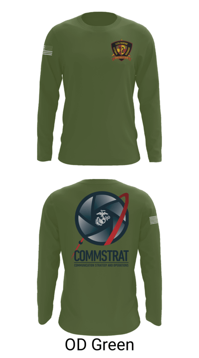 12th MLR COMMSTRAT 81672538 Long Sleeve Performance Shirt - 46