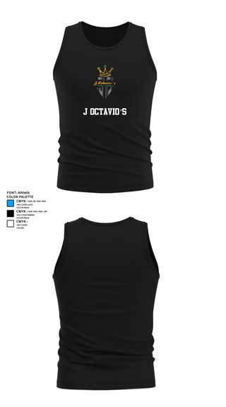 Tank Top, J Octavio’s, , Teamtime, Team time, sublimation, custom sports apparel, team uniforms, spirit wear, spiritwear, sports uniforms, custom shirts, team store, custom team store, fundraiser sports, apparel fundraiser