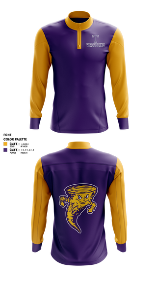 Quarter Zip Jacket, Taylorville Wrestling Club, Wrestling, Teamtime, Team time, sublimation, custom sports apparel, team uniforms, spirit wear, spiritwear, sports uniforms, custom shirts, team store, custom team store, fundraiser sports, apparel fundraiser