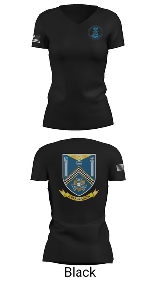 Womens Short Sleeve Vneck Shirt, 718 CES, Air Force, Teamtime, Team time, sublimation, custom sports apparel, team uniforms, spirit wear, spiritwear, sports uniforms, custom shirts, team store, custom team store, fundraiser sports, apparel fundraiser