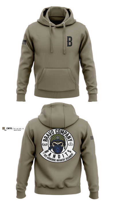 Bravo Company, 1-325 AIR, 2BCT, 82ND ABN DIV Hoodie - 2