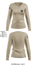 North Idaho Firearms Training 9381309 Women's Long Sleeve V-neck Shirt -1 1