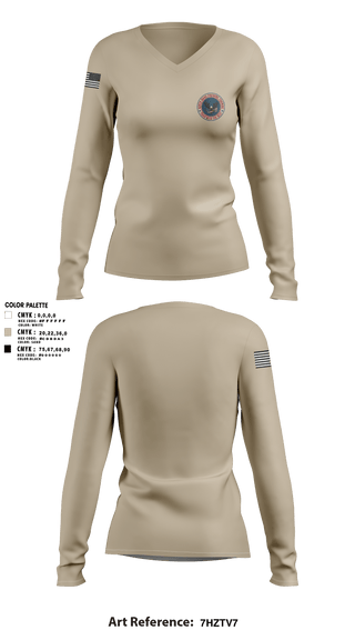 Womens Long Sleeve Vneck Shirt 1, North Idaho Firearms Training, , Teamtime, Team time, sublimation, custom sports apparel, team uniforms, spirit wear, spiritwear, sports uniforms, custom shirts, team store, custom team store, fundraiser sports, apparel fundraiser