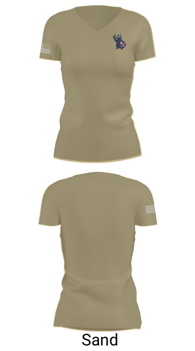 Badger platoon 90224478 Women's Short Sleeve V-neck Shirt - 44