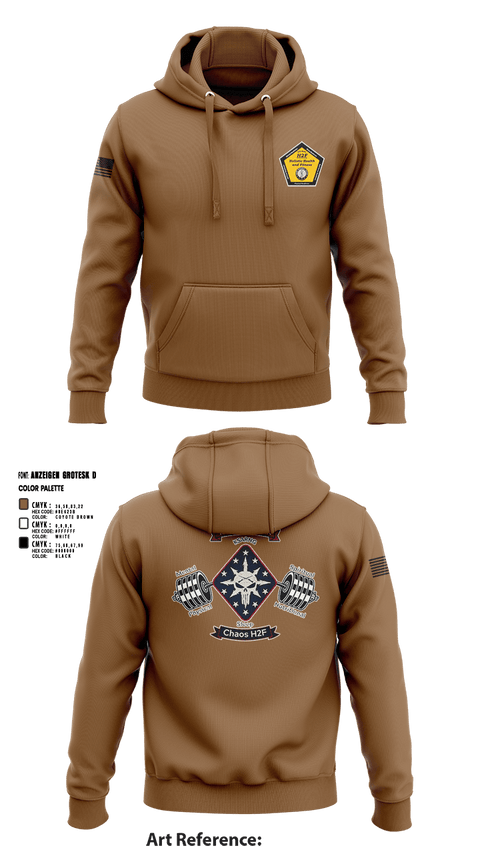 Hoodie, Chaos Co, H2F, National Guard, Teamtime, Team time, sublimation, custom sports apparel, team uniforms, spirit wear, spiritwear, sports uniforms, custom shirts, team store, custom team store, fundraiser sports, apparel fundraiser