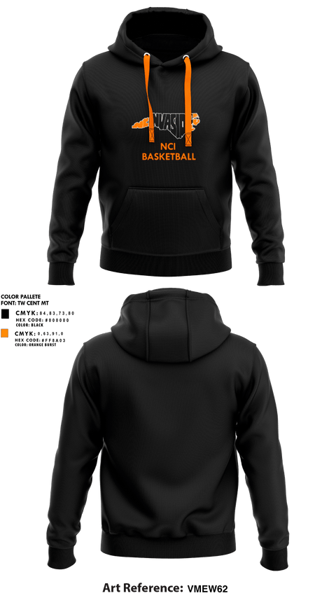 Hoodie, NCI, Men's Basketball, Teamtime, Team time, sublimation, custom sports apparel, team uniforms, spirit wear, spiritwear, sports uniforms, custom shirts, team store, custom team store, fundraiser sports, apparel fundraiser