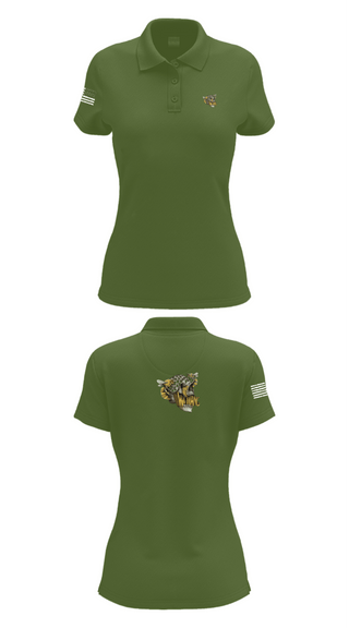 Womens Short Sleeve Performance Polo, C-10 TRP white platoon, Army, Teamtime, Team time, sublimation, custom sports apparel, team uniforms, spirit wear, spiritwear, sports uniforms, custom shirts, team store, custom team store, fundraiser sports, apparel fundraiser