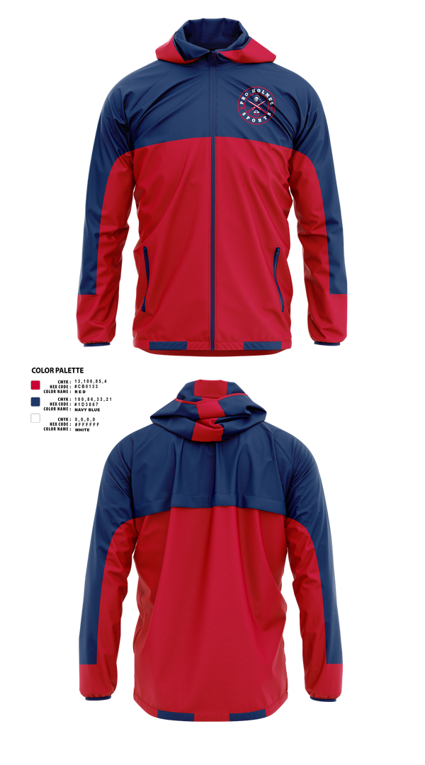 Windbreaker, Pro Holmes Sports Basketball Academy, Men's Basketball, Teamtime, Team time, sublimation, custom sports apparel, team uniforms, spirit wear, spiritwear, sports uniforms, custom shirts, team store, custom team store, fundraiser sports, apparel fundraiser