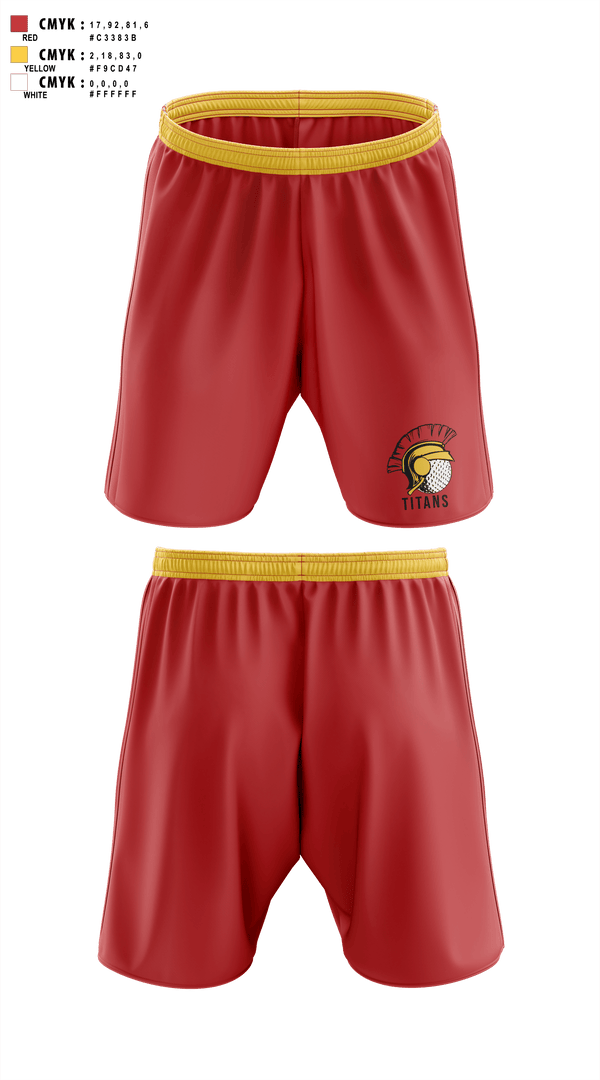 Athletic Shorts With Pockets, Titans, Golf, Teamtime, Team time, sublimation, custom sports apparel, team uniforms, spirit wear, spiritwear, sports uniforms, custom shirts, team store, custom team store, fundraiser sports, apparel fundraiser