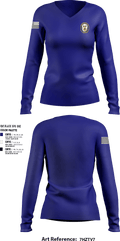 Tabb NJROTC 42524039 Women's Long Sleeve V-neck Shirt - 15