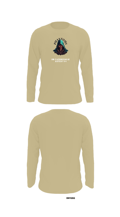 2nd Platoon Charlie Battery 5-4 81047284 Long Sleeve Performance Shirt - 92