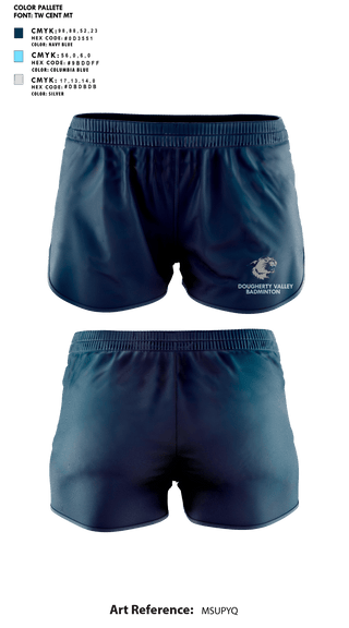 Womens Shorts, Dougherty Valley High School Badminton, Spirit Store, Teamtime, Team time, sublimation, custom sports apparel, team uniforms, spirit wear, spiritwear, sports uniforms, custom shirts, team store, custom team store, fundraiser sports, apparel fundraiser
