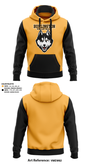 Hoodie, Burlington High School Volleyball, Women's Volleyball, Teamtime, Team time, sublimation, custom sports apparel, team uniforms, spirit wear, spiritwear, sports uniforms, custom shirts, team store, custom team store, fundraiser sports, apparel fundraiser