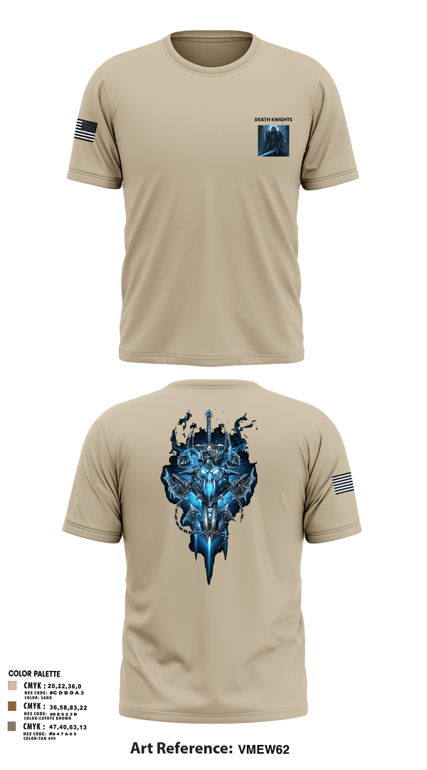 Short Sleeve Performance Shirt, Death Knights, Army, Teamtime, Team time, sublimation, custom sports apparel, team uniforms, spirit wear, spiritwear, sports uniforms, custom shirts, team store, custom team store, fundraiser sports, apparel fundraiser