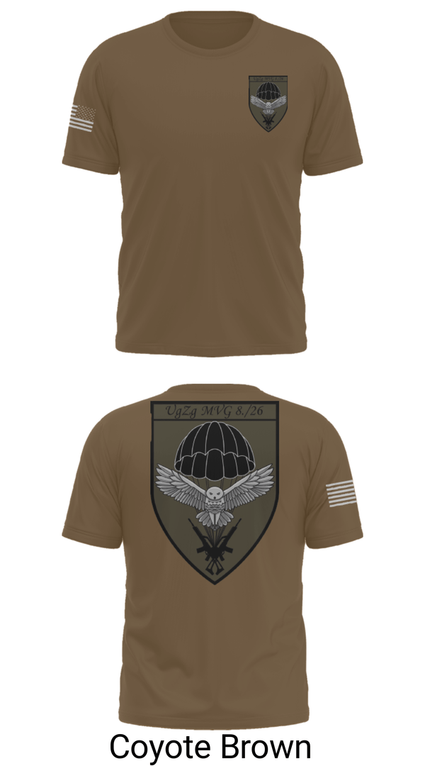 Short Sleeve Performance Shirt, 8.FschJgRgt 26, Army, Teamtime, Team time, sublimation, custom sports apparel, team uniforms, spirit wear, spiritwear, sports uniforms, custom shirts, team store, custom team store, fundraiser sports, apparel fundraiser