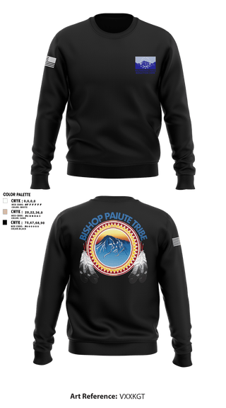 Crew Neck Sweatshirt, Bishop Paiute EMO/ Hazardous Fiels Reduction, Fire Department, Teamtime, Team time, sublimation, custom sports apparel, team uniforms, spirit wear, spiritwear, sports uniforms, custom shirts, team store, custom team store, fundraiser sports, apparel fundraiser