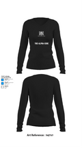 The-alpha-code 86394469 Women's Long Sleeve V-neck Shirt - 34