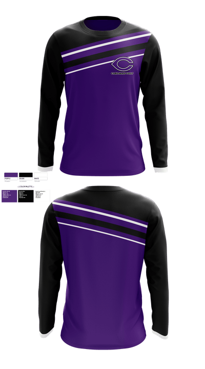 Carlsbad High School Golf 35652126 Long Sleeve Performance Shirt - 1