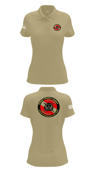 Womens Short Sleeve Performance Polo, Otero County Sheriff, Police, Teamtime, Team time, sublimation, custom sports apparel, team uniforms, spirit wear, spiritwear, sports uniforms, custom shirts, team store, custom team store, fundraiser sports, apparel fundraiser